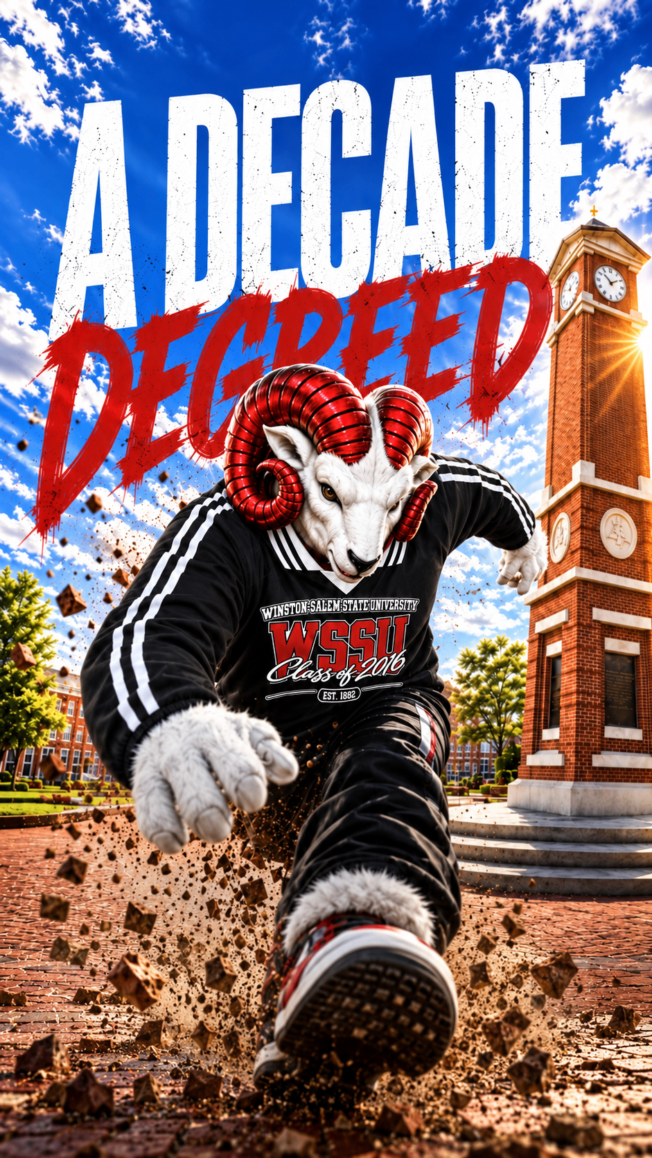 WSSU Class of 2016 — A Decade Degreed. Winston-Salem, Nov 6–8, 2026. Welcome back home.