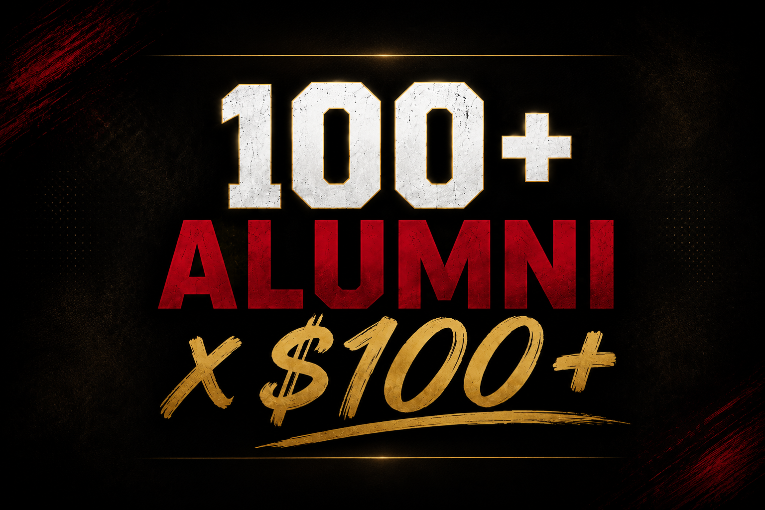 100 Alumni x $100 — One Gift. Infinite Possibilities.